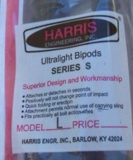 Harris Ultralight Bipod S L quick detachable M1 A Sniper Target Match 