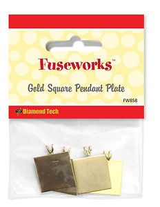 fuseworks microwave glass kiln square gold pendant time left