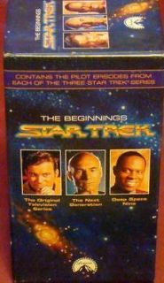 STAR TREK Pilot Episodes for The Original, DS NINE & TNG VHS Factory 