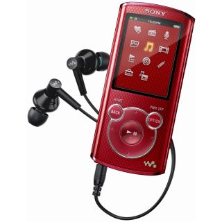 sony nwz e464 red 8 gb digital media player