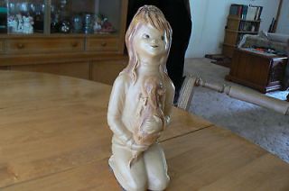 Newly listed Universal statuary , Plaster Figure, Little Girl with Dog 
