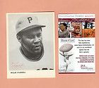 Willie Stargell, Signed Team Issue Card, JSA, Pgh Pirates, dec 4/01
