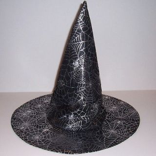 black spider web cloth witch hat halloween costume time left