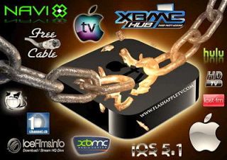 Apple TV 2nd Jailbroken ~ Exclusive XBMC HUB WIZARD EDITION FULLY 