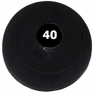 40 LB BLACK CROSSFIT SLAMMER BALL NON BOUNCE SLAM MEDICINE WEIGHTED 