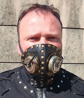 Steampunk SDL leather look mask by SDL with roman clock hands