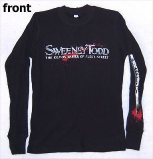 sweeney todd demon barber thermal shirt 3xl new movie time
