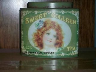 vintage reproduction irish tea tin canister  11