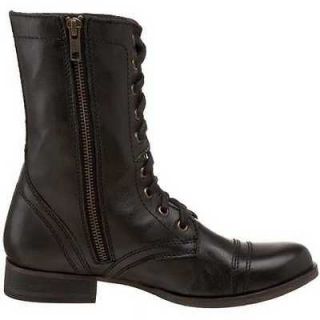 steve madden troopa black womens casual boots size 6 m