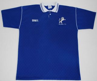 1990 1992 millwall spall home football shirt size l from