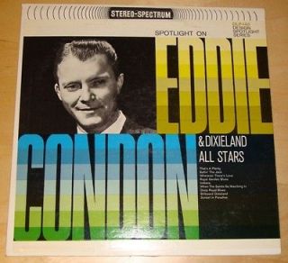   ON EDDIE CONDON & DIXIELAND ALL STARS 33rpm STEREO SPECTRUM RECORD LP