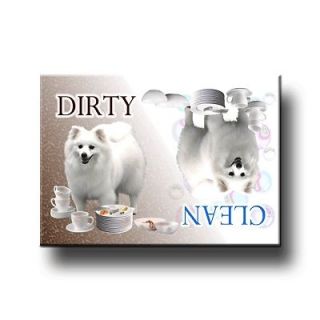american eskimo dog clean dirty dishwasher magnet new time left