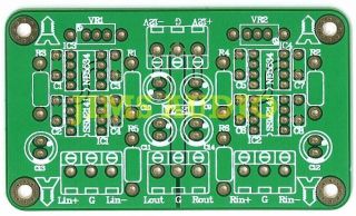   to unbalanced stereo pre amplifier headphone amp low distortion PCB