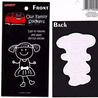 car decal our family stick people girl vinyl sticker from