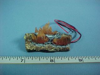 Logn Flame LED Flickering Fireplace Log   Dollhouse Miniatures