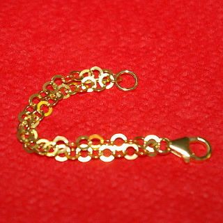   St. Silver VERMEIL CHAIN Two Strands EXTENDER with Lobster Clasp