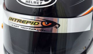 chrome intrepid helmet visor sticker strip karting from united kingdom