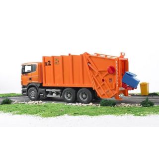 new bruder scania r series garbage truck orange 03560 time