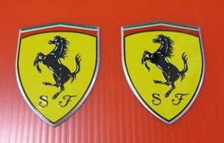 Ferrari Car logo Aluminium Grille Fender Emblem Logo Badge Sticker 