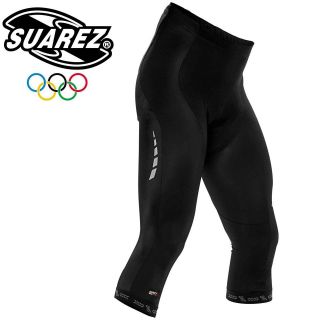 Suarez Mens 3/4 Length Cycling Tights / Shorts   Official Olympic Team 