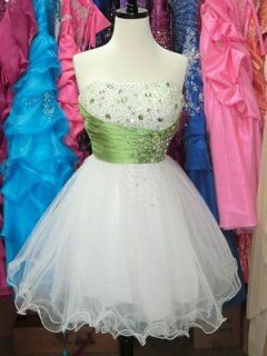Sexy Short Prom Homecoming Dress Lime Green Size Medium NWT