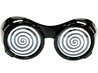 RAY HYPNO GLASSES Funny Willy Wonka Goggles Magic Joke Hypnotic ESP 