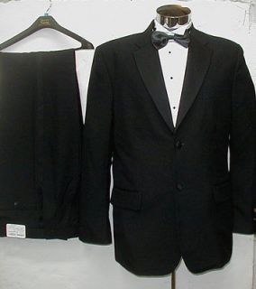 new mens tuxedo suit shirt bowtie 5pc size 42 tux 42r