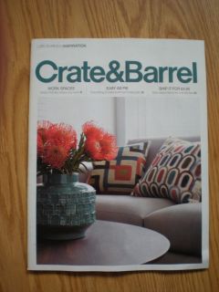 CRATE & BARREL LATE SUMMER INSPIRATION CATALOG 2012 FURNITURE AND 