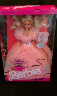 mattel birthday surprise barbie doll 1991 nib 3679 time left