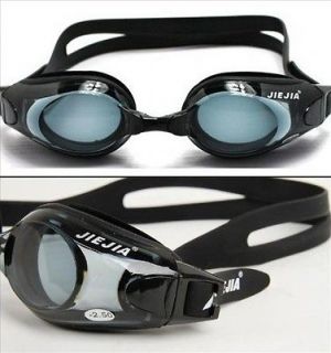 Splaqua Prescription Swim Goggles, Black, Black/Tinted Lens,  2.5