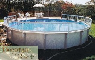 FENCE FOR POOLS with 17 Uprights Resin 24H Above Ground GLI Protect A 