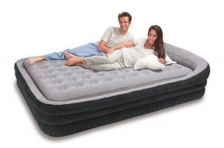 AEROBED COMFORT ANYWHERE 18 QUEEN AIR MATTRESS WITH HEADBOARD DESIGN 