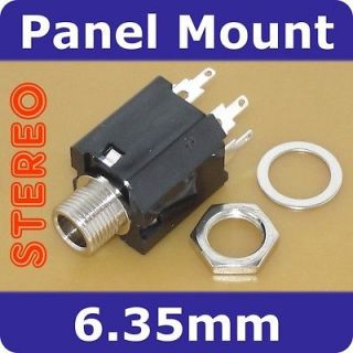 Newly listed 1/4 Switched Jack Socket Panel Mount Connector #JS01