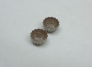 TAG HEUER WRIST WATCH CROWN BUTTON STAINLESS STEEL 2 PIECES USED