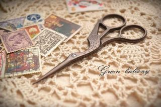  Antique Vintage Style Stainless Steel Blade Scissor