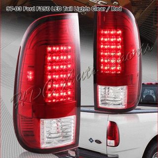   /F250/F350 PICK UP TRUCK LED RED HOUSING CLEAR LENS TAIL LIGHTS LAMP