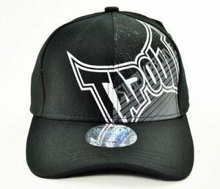New Mens TAPOUT Logo Fitted Cap Hat UFC MMA Black Grey White Simply 