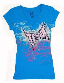 Tapout Womens T Shirt Clothing Ufc Fight Gear Skulls rose nwt