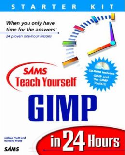 Teach Yourself GIMP in 24 Hours Starter Kit by Joshua Pruitt 1999, CD 