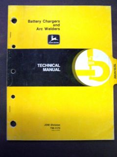 John Deere Battery Chargers and Arc Welders Technical Manual