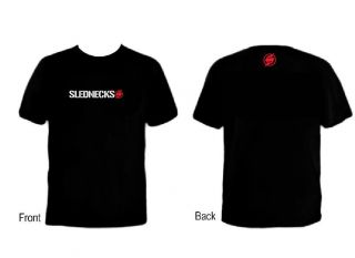 SLEDNECKS 2 side T SHIRT S M L 1 2 3 4 5 XL black NEW CUSTOM CHOOSE