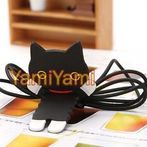 Headset Headphone Earphone Cable Cat Wrap Organizer Winder Holder 