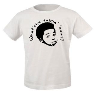 DIFFERENT STROKES GARY COLEMAN WATCHA TALKIN BOUT MENS T SHIRT 80`S 