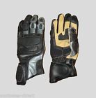 mens black kevlar kangaroo leather motorcycle glove more options size 