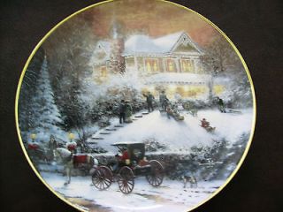 Thomas Kinkade All Friends Are Welcome Plate Bradford Exchange 1st 