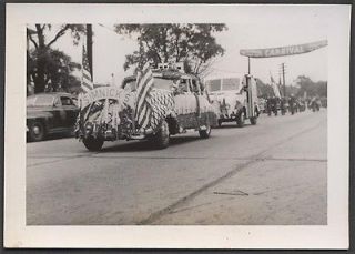 Vintage Car Photo Divco Milk Truck Riverdale Illnois Carnival Parade 