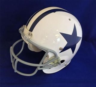   Cowboys Game Worn Game Used Throwback Helmet Steiner LOA David Buehler