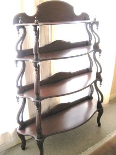 antique french etagere 4 tier rosewood  650