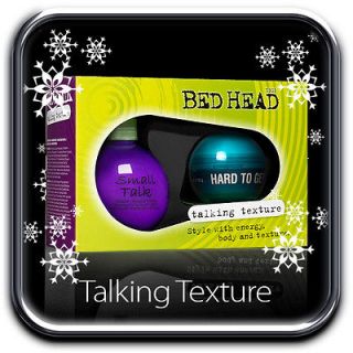 TIGI BEDHEAD 2012 TALKING TEXTURE CHRISTMAS SET   Small Talk & Hard to 