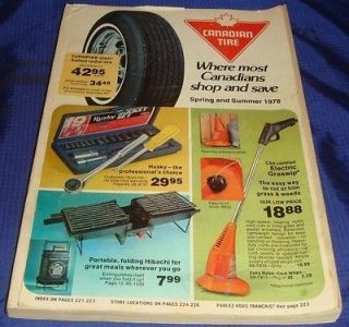   Vtg CTC Canadian Tire Store Toronto ON Catalog Spring & Summer 1978